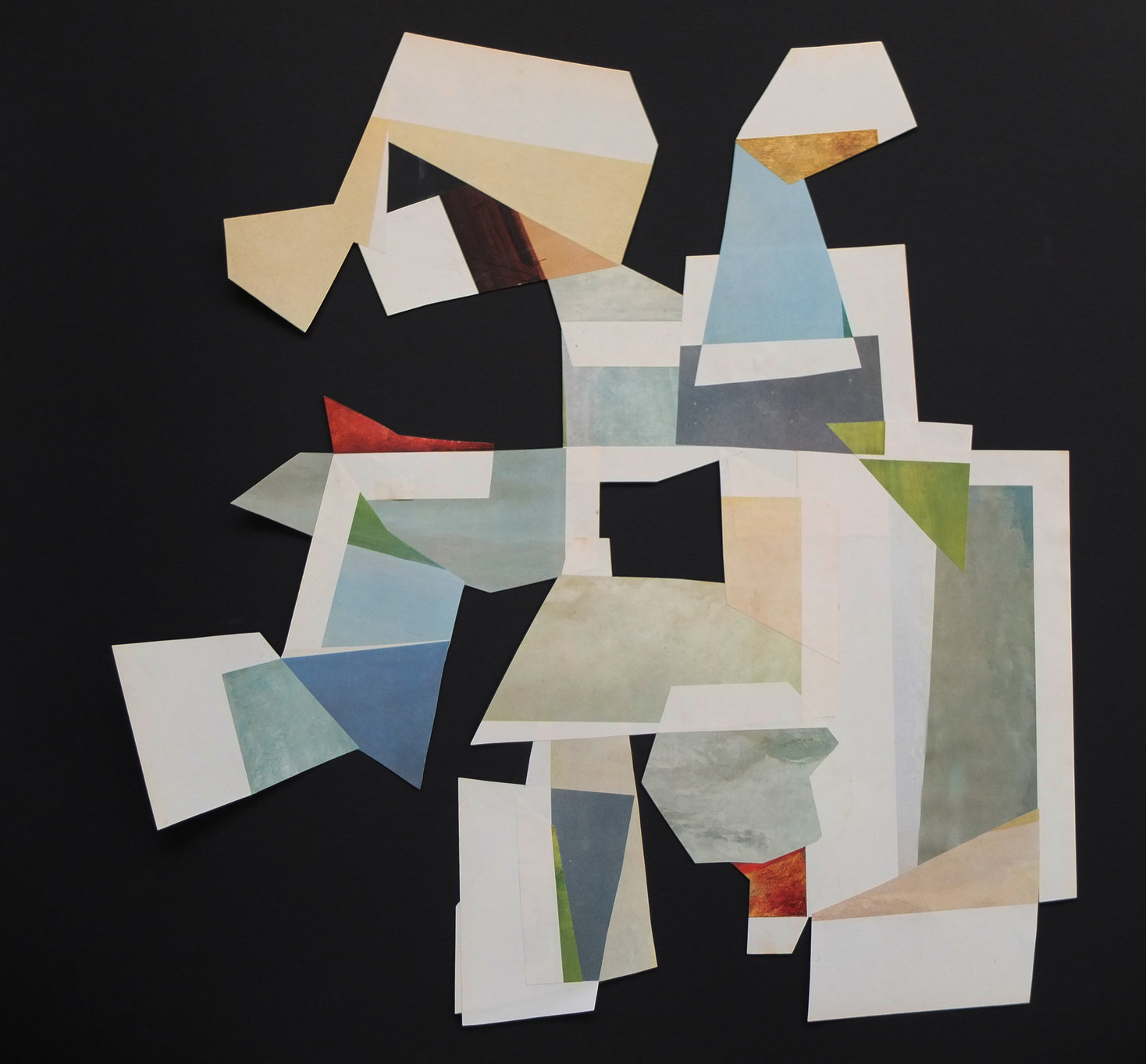 Gilad Kahana, Pioneer, 2017, Collage, 44x43 cm