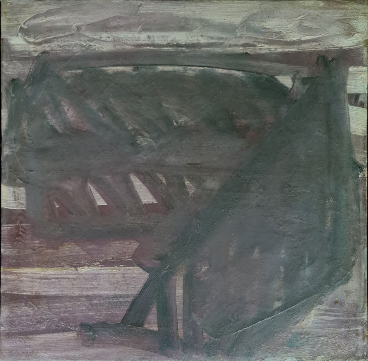 Moshe Kupferman, Untitled, 1970, Oil on canvas 65 X 65 cm