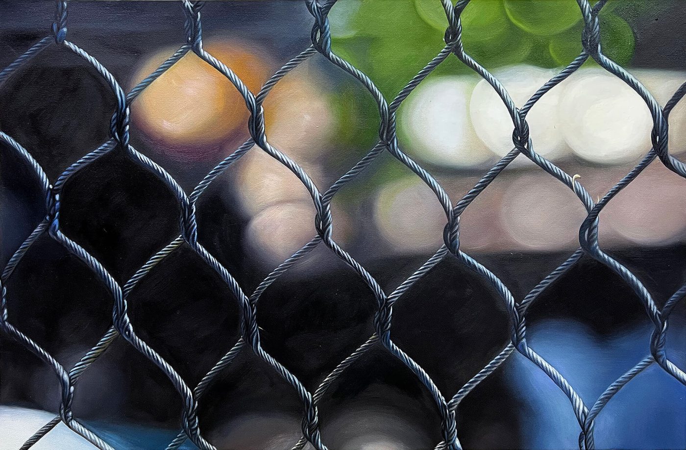 -Shay Kun,Entrapment, 2022, Oil on canvas, 51 x 76 cm