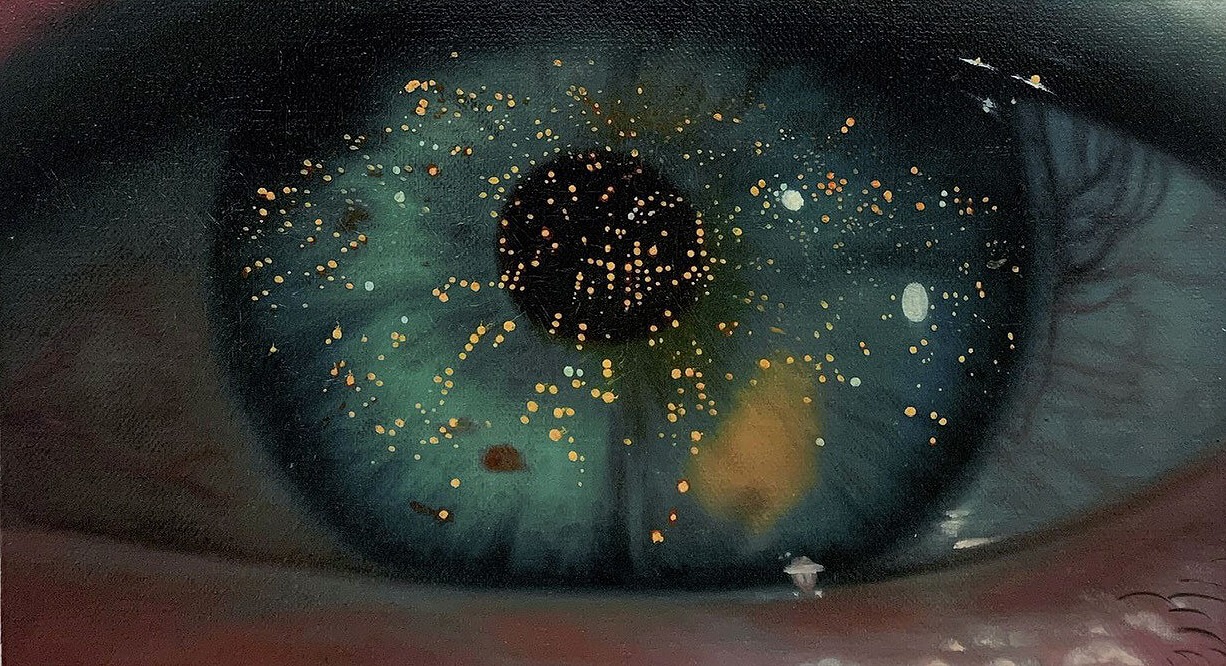 -Shay Kun, Last Day on Earth, 2022, Oil on canvas, 18 x 30